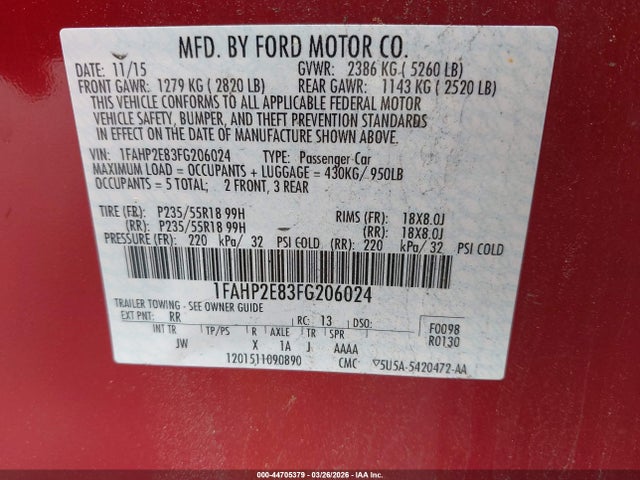 FORD TAURUS SEL - 9