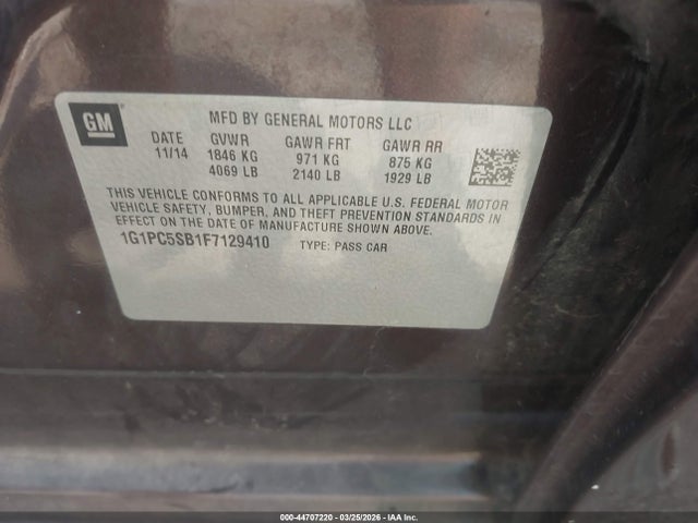 CHEVROLET CRUZE 1LT AUTO - 9