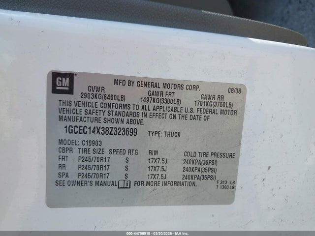 CHEVROLET SILVERADO 1500 WORK TRUCK - 9