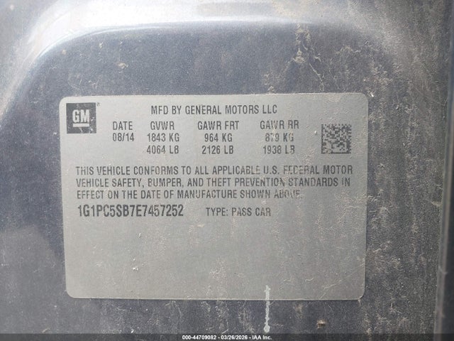 CHEVROLET CRUZE 1LT AUTO - 9