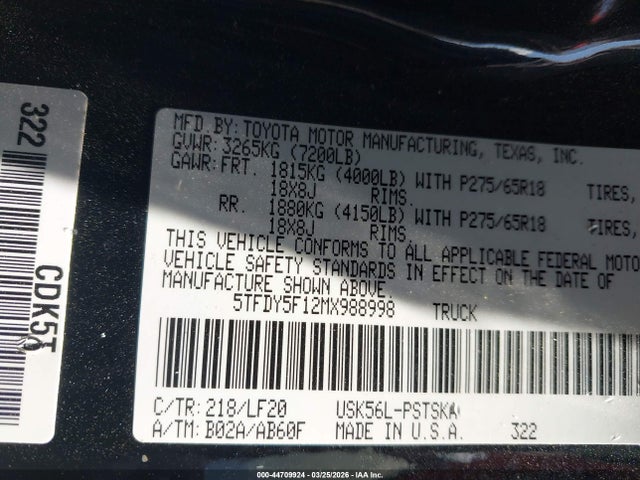 TOYOTA TUNDRA - 9
