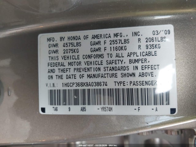 HONDA ACCORD 3.5 EX-L - 9