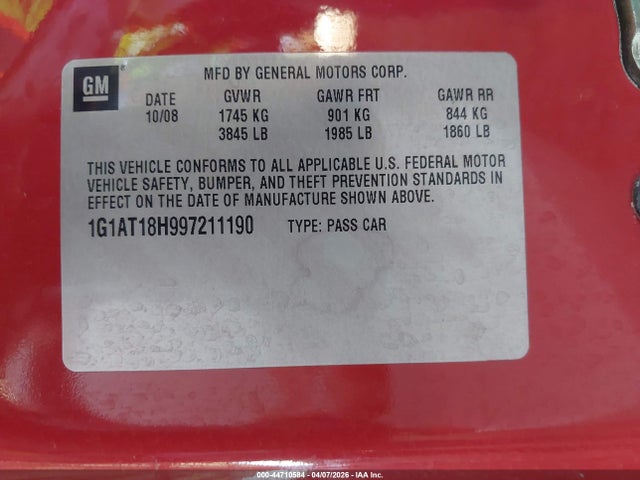 CHEVROLET COBALT LT - 9