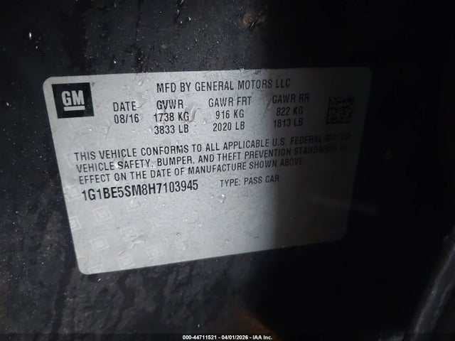 CHEVROLET CRUZE LT AUTO - 9