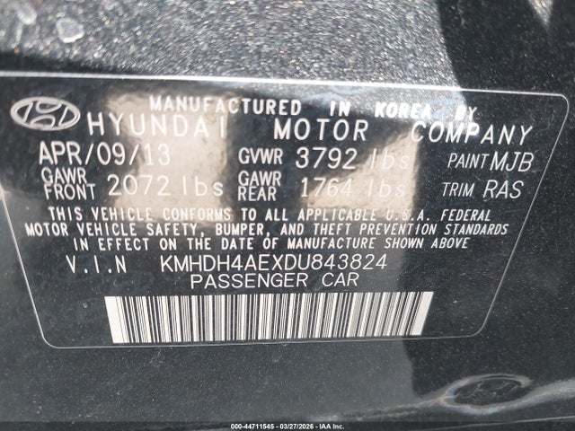 صورة 9 لـ 2013 Hyundai ELANTRA GLS