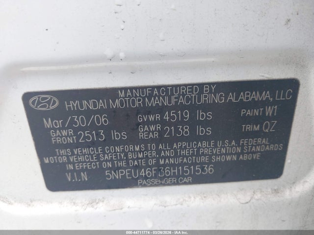 HYUNDAI SONATA GLS V6/LX V6 - 9