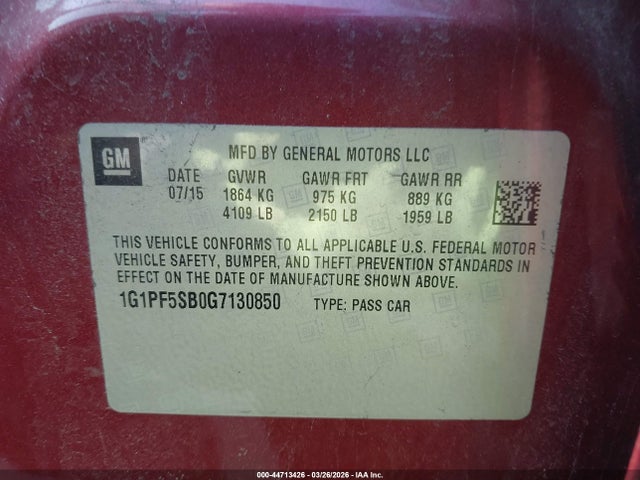 CHEVROLET CRUZE LIMITED 2LT AUTO - 9