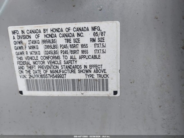 HONDA RIDGELINE - 9