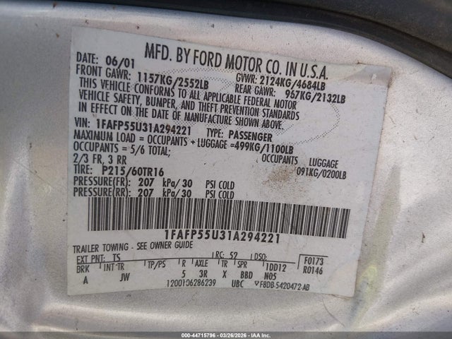 FORD TAURUS SES - 9