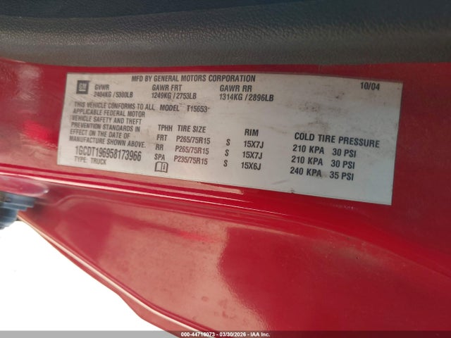 CHEVROLET COLORADO LS - 9