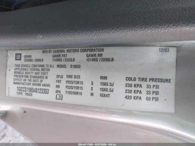 CHEVROLET COLORADO LS - 9