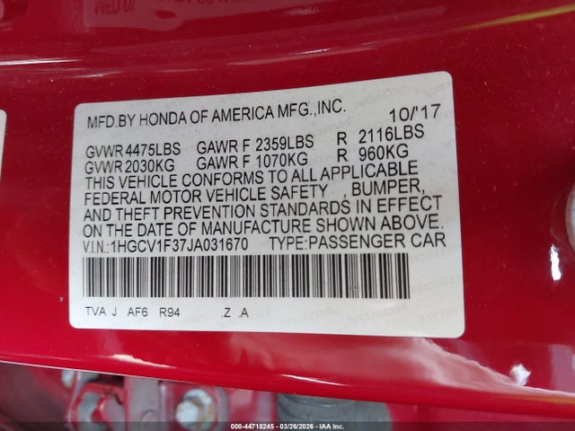 HONDA ACCORD SPORT - 9