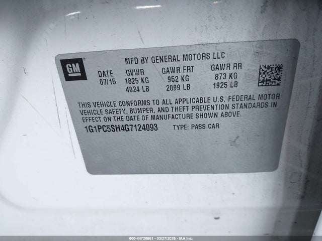 CHEVROLET CRUZE LIMITED LS AUTO - 9