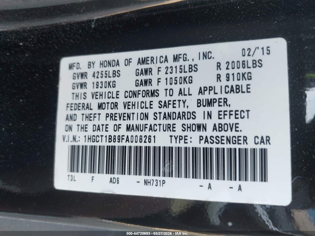 HONDA ACCORD EX-L - 9