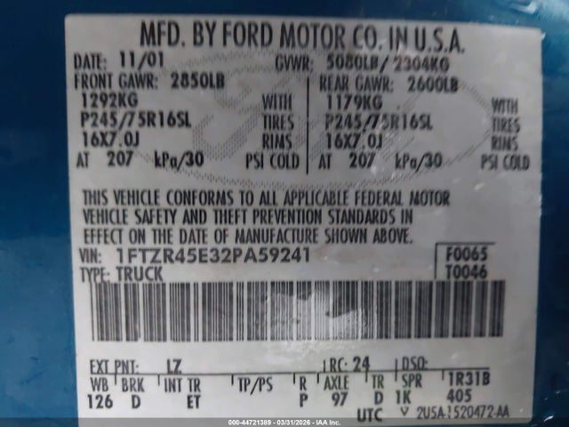 FORD RANGER EDGE/XLT - 9