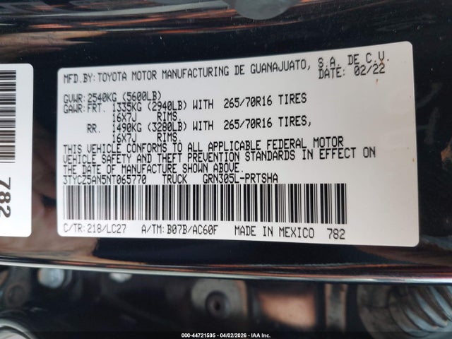 2022 Toyota TACOMA 照片 9