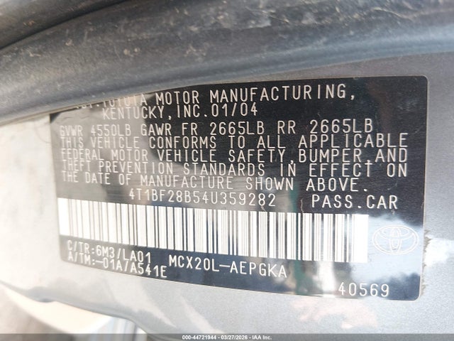 2004 Toyota AVALON XLS 照片 9