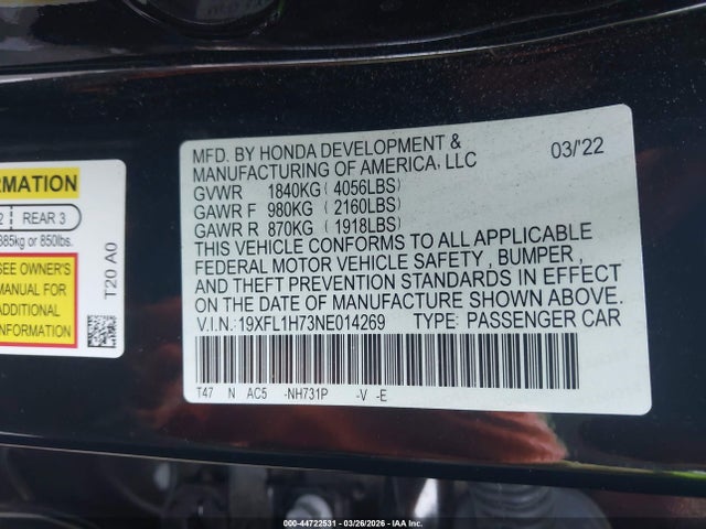 HONDA CIVIC EX-L - 9