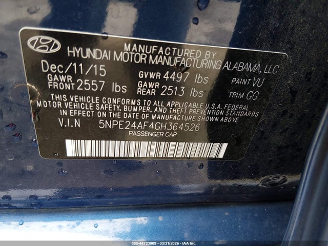 HYUNDAI SONATA SE - 9