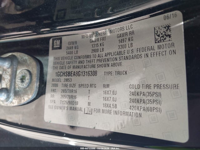 CHEVROLET COLORADO WT - 9