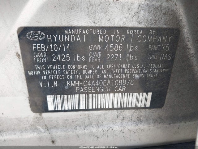HYUNDAI SONATA HYBRID LIMITED - 9