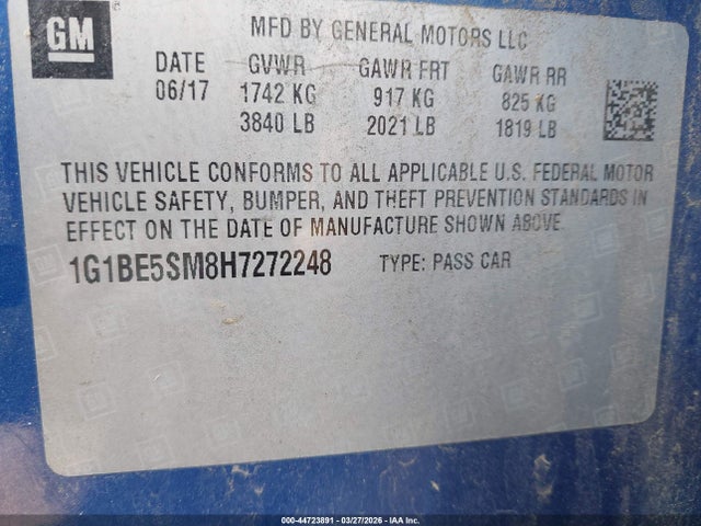 CHEVROLET CRUZE LT AUTO - 9