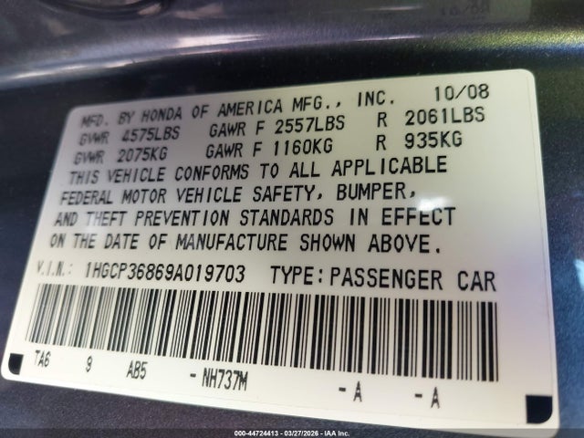 HONDA ACCORD 3.5 EX-L - 9