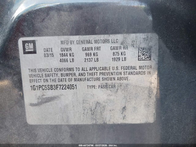 CHEVROLET CRUZE 1LT AUTO - 9