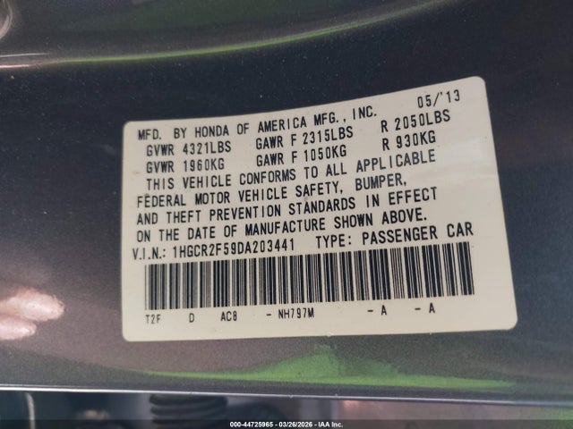 HONDA ACCORD SPORT - 9