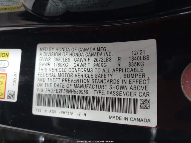 HONDA CIVIC SPORT - 9