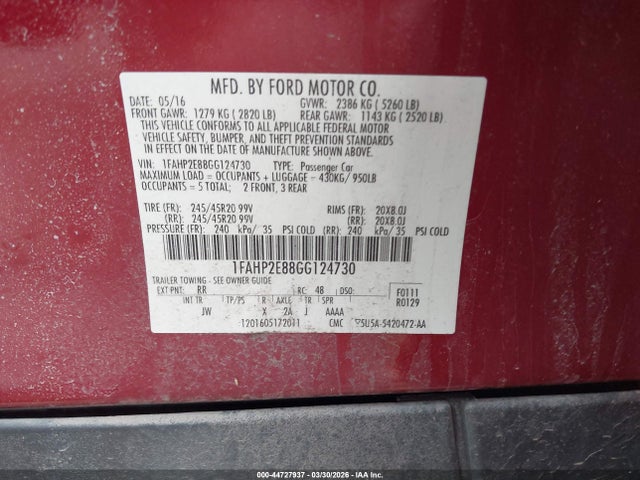 FORD TAURUS SEL - 9