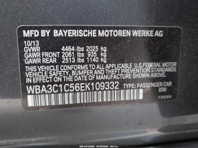 2014 BMW 328I 照片 9