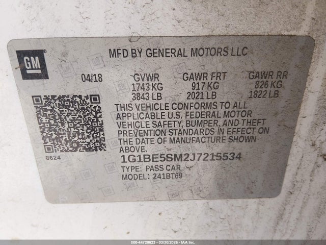 CHEVROLET CRUZE LT AUTO - 9