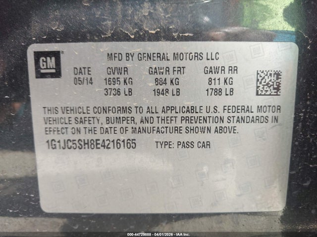 CHEVROLET SONIC LT AUTO - 9