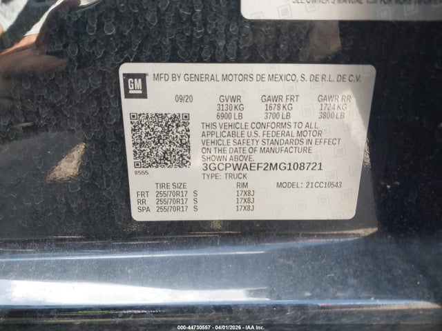 CHEVROLET SILVERADO 1500 2WD SHORT BED WT - 9