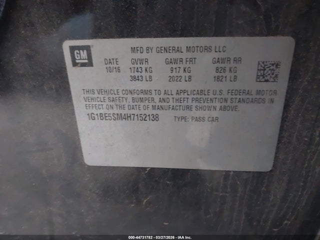 CHEVROLET CRUZE LT AUTO - 9