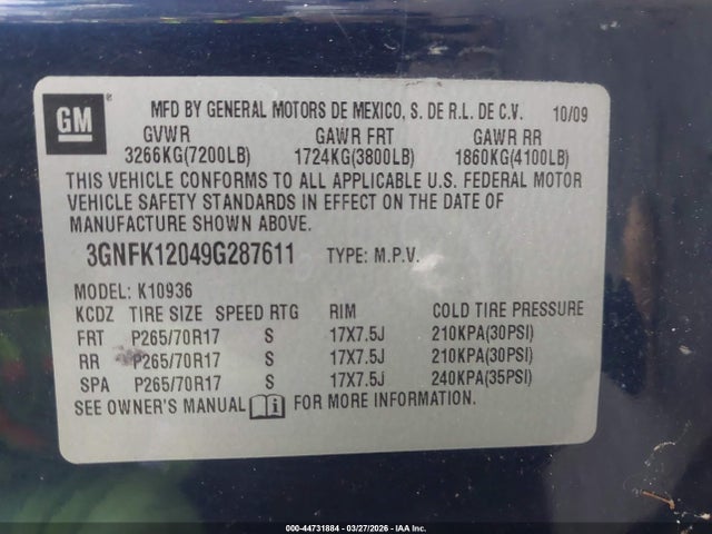 CHEVROLET AVALANCHE 1500 LS - 9