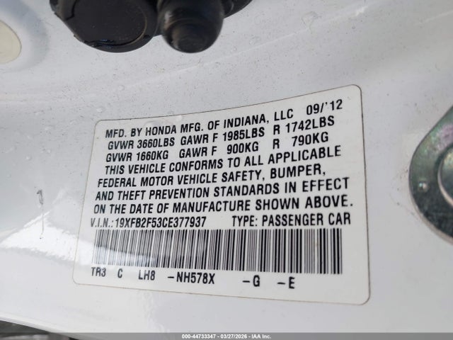HONDA CIVIC LX - 9