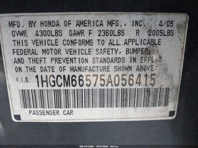 HONDA ACCORD 3.0 EX - 9