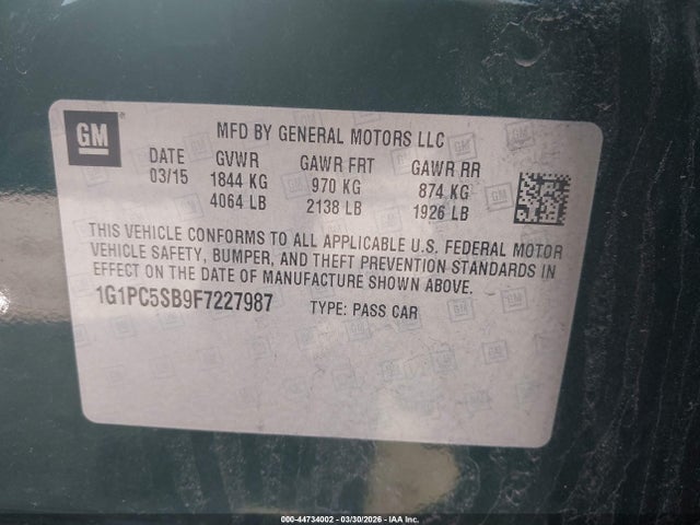 CHEVROLET CRUZE 1LT AUTO - 9