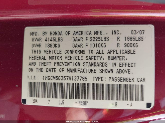 HONDA ACCORD 2.4 SE - 9