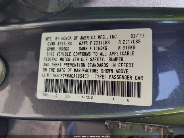 HONDA ACCORD 2.4 SE - 9