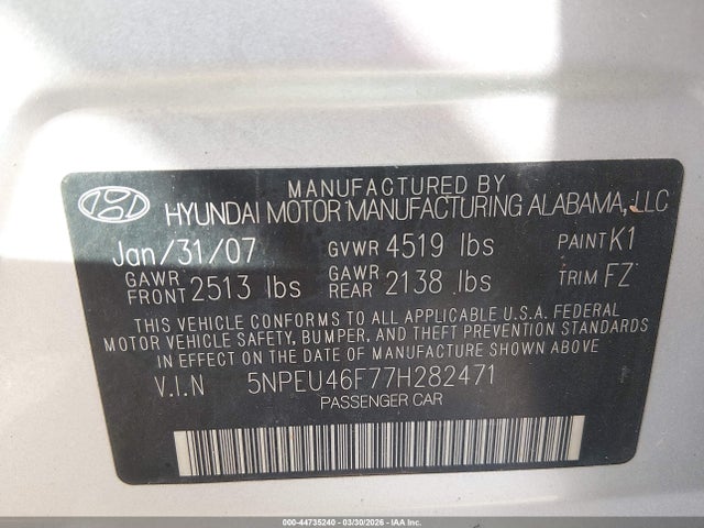 HYUNDAI SONATA LIMITED/SE V6 - 9