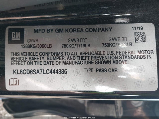 CHEVROLET SPARK FWD 1LT AUTOMATIC - 9