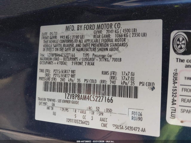 صورة 9 لـ 2012 FORD MUSTANG V6