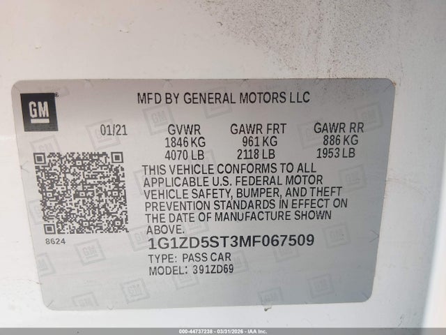 CHEVROLET MALIBU FWD LT - 9