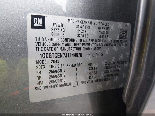 CHEVROLET COLORADO LT - 9