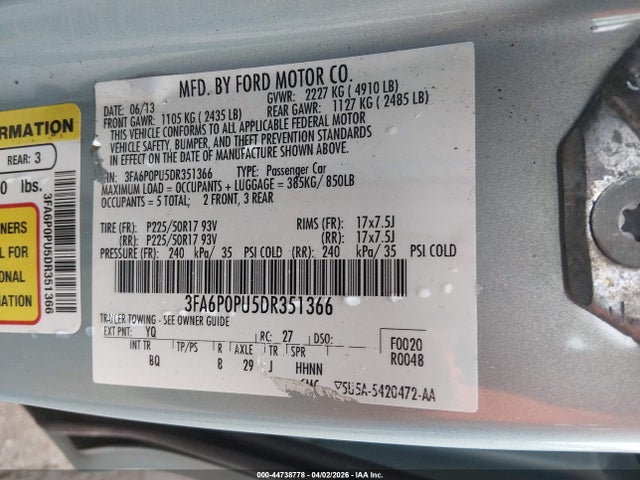 FORD FUSION ENERGI SE LUXURY - 9