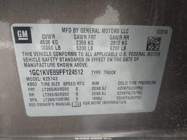 CHEVROLET SILVERADO 2500HD LT - 9