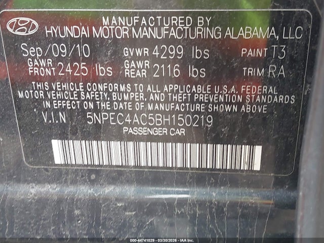 HYUNDAI SONATA SE - 9